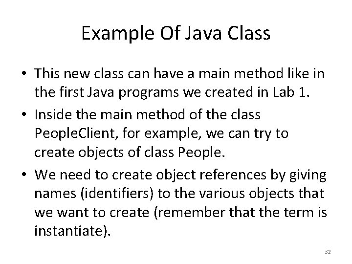 Cs 1 Object Oriented Programming I Lecture 5 Cs 1 Object Oriented Programming I Lecture 5