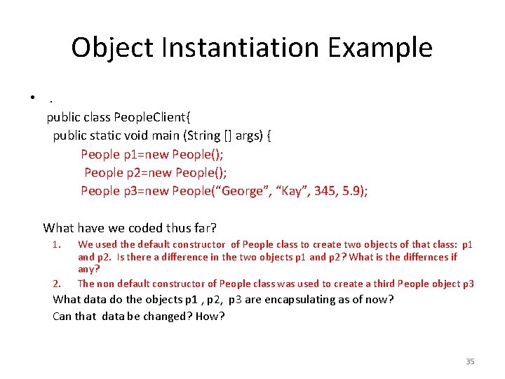 Cs 1 Object Oriented Programming I Lecture 5 Cs 1 Object Oriented Programming I Lecture 5