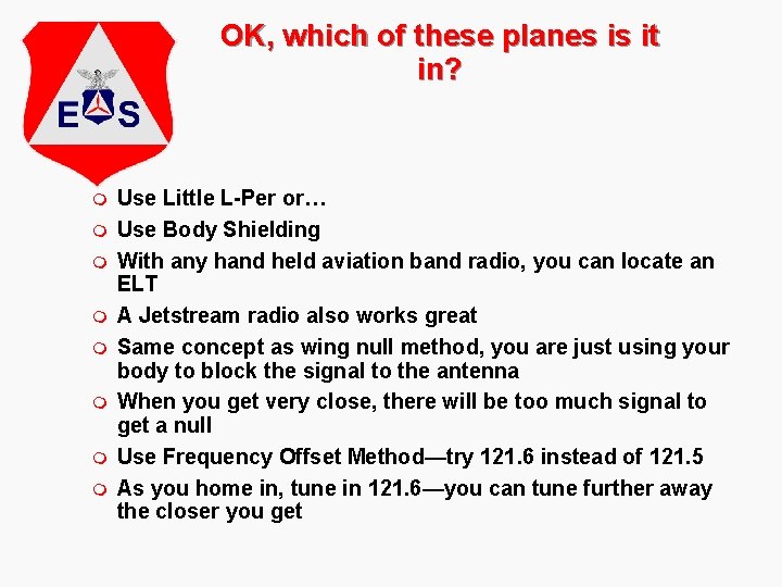 OK, which of these planes is it in? m m m m Use Little