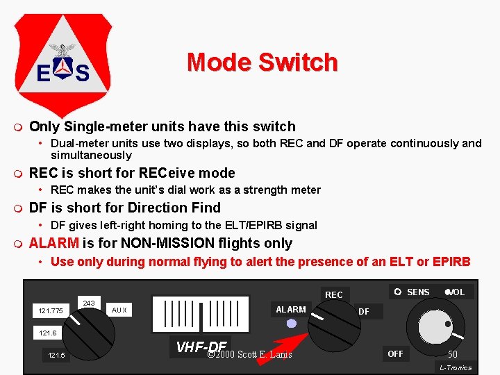 Mode Switch m Only Single-meter units have this switch • Dual-meter units use two