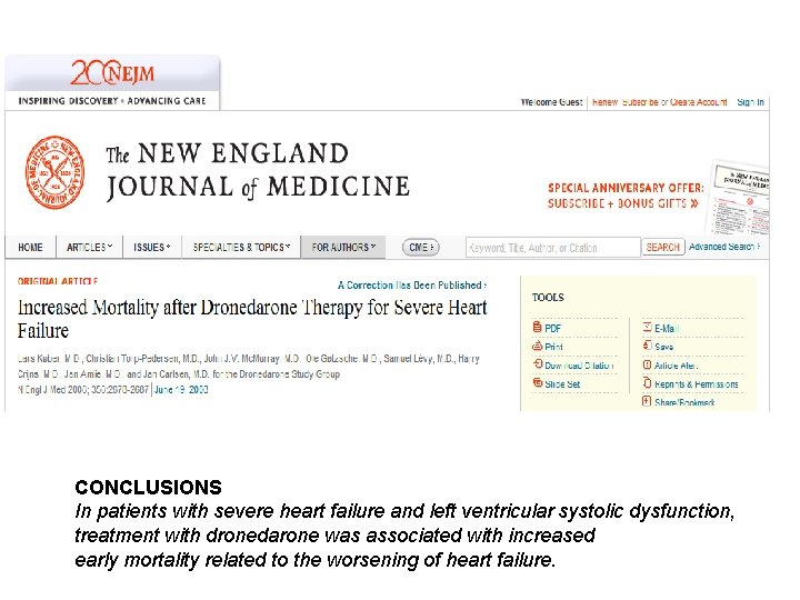 CONCLUSIONS In patients with severe heart failure and left ventricular systolic dysfunction, treatment with