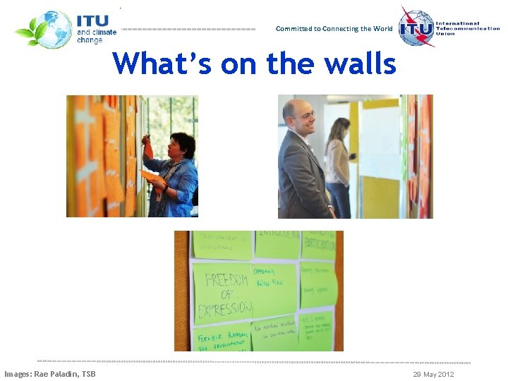 Committed to Connecting the World What’s on the walls Images: Rae Paladin, TSB 29