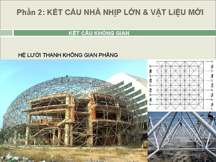 Phần 2: KẾT CẤU NHÀ NHỊP LỚN & VẬT LiỆU MỚI KẾT CẤU KHÔNG