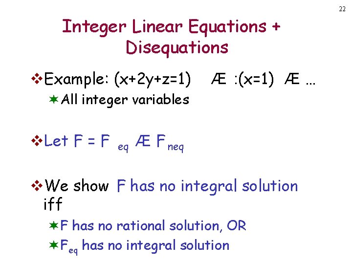 Efficient Craig Interpolation For Subsets Of Integer Linear