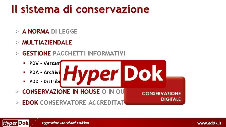 Il sistema di conservazione > A NORMA DI LEGGE > MULTIAZIENDALE > GESTIONE PACCHETTI