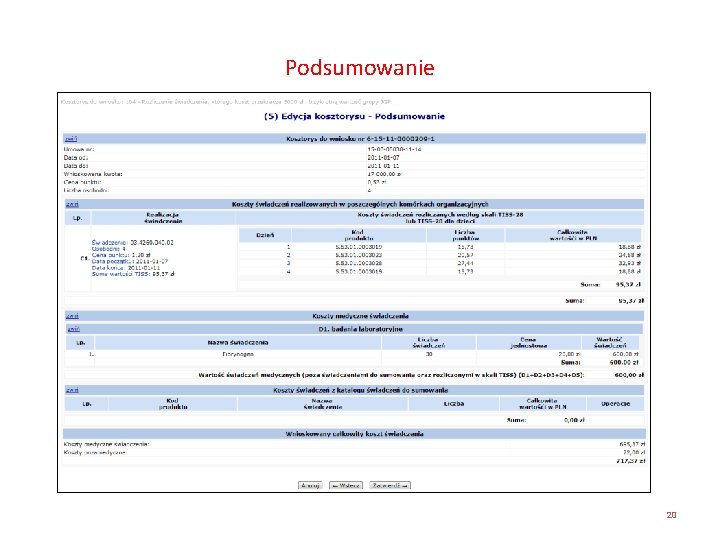 Podsumowanie 20 