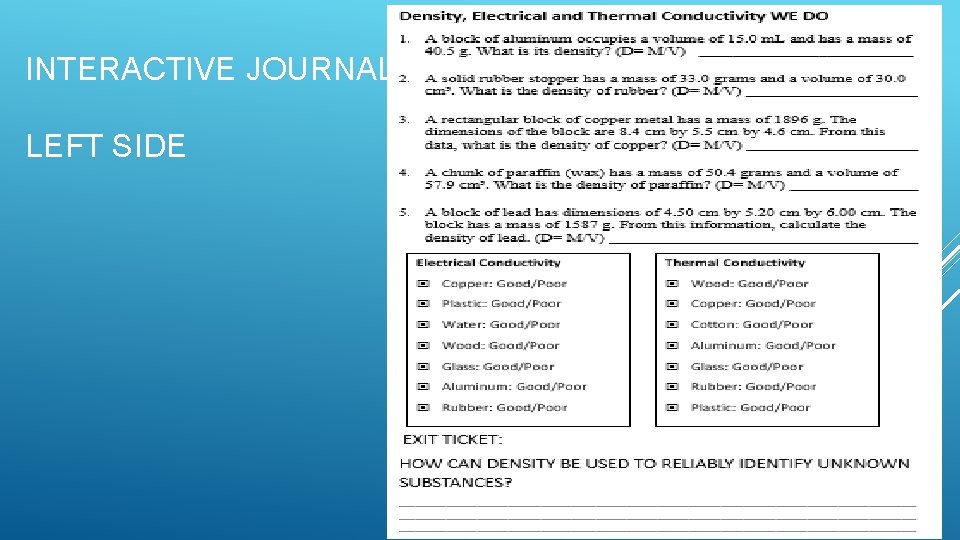 INTERACTIVE JOURNAL LEFT SIDE 