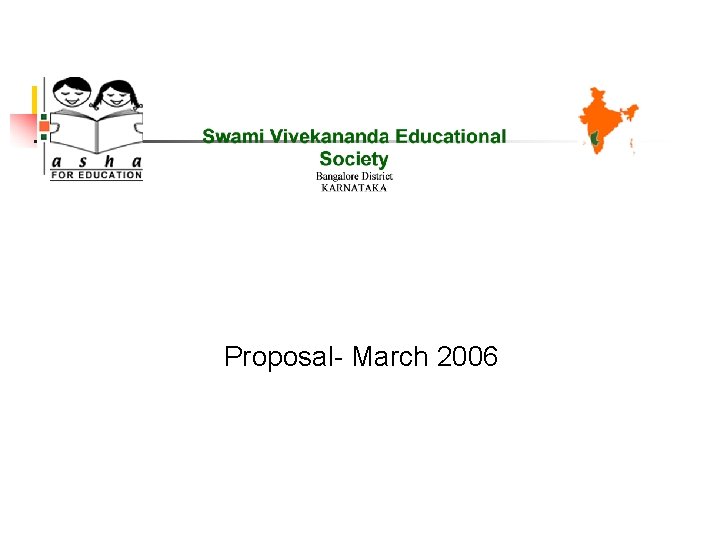 Proposal- March 2006 