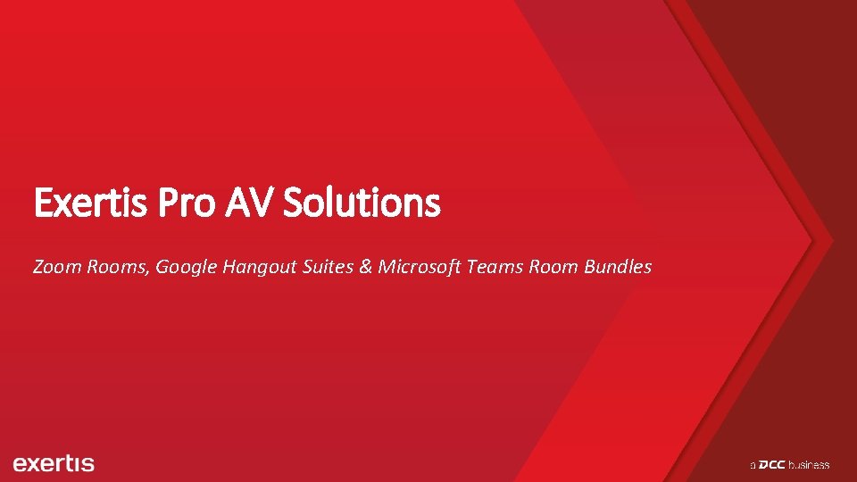 Exertis Pro AV Solutions Zoom Rooms, Google Hangout Suites & Microsoft Teams Room Bundles