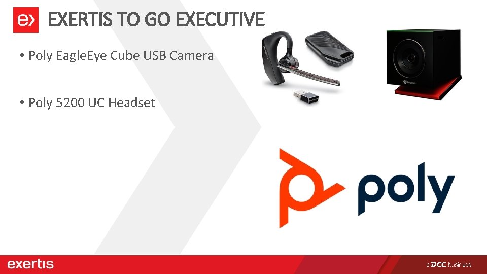 EXERTIS TO GO EXECUTIVE • Poly Eagle. Eye Cube USB Camera • Poly 5200