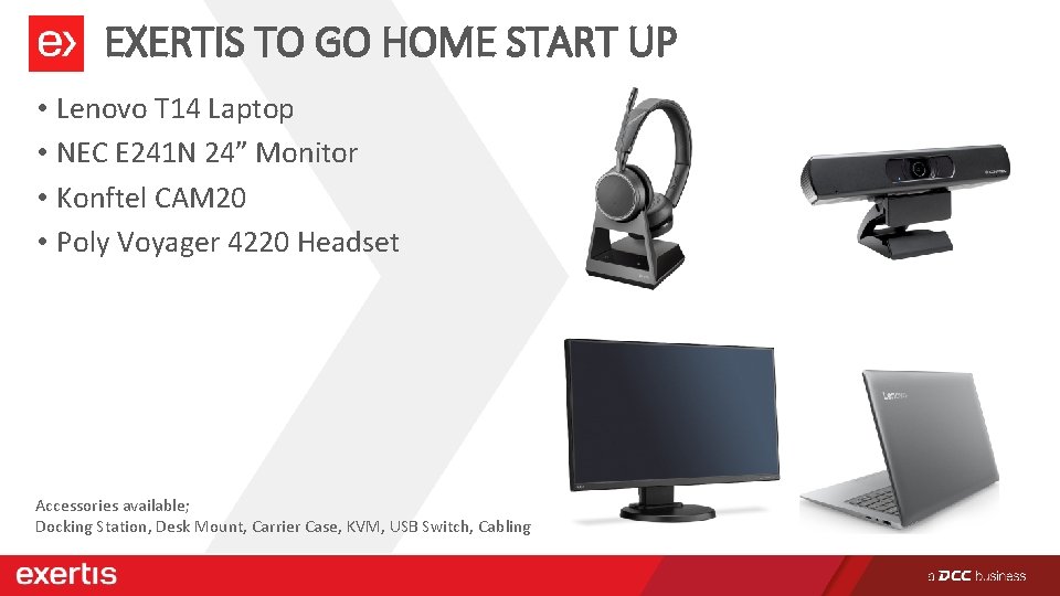 EXERTIS TO GO HOME START UP • Lenovo T 14 Laptop • NEC E