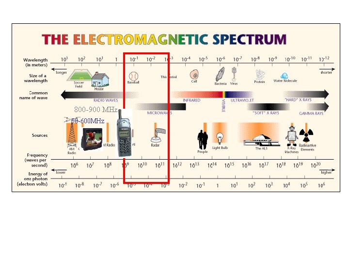 800 -900 MHz 50 -600 MHz 800 -900 MHz 50 -600 MHz