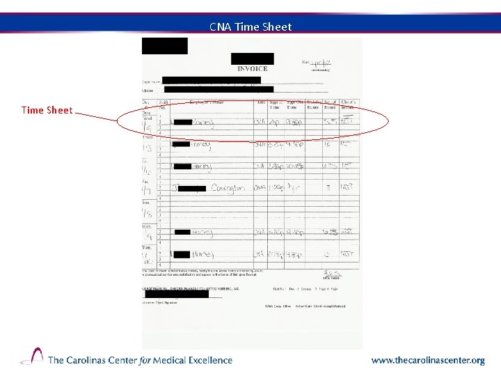 CNA Time Sheet 