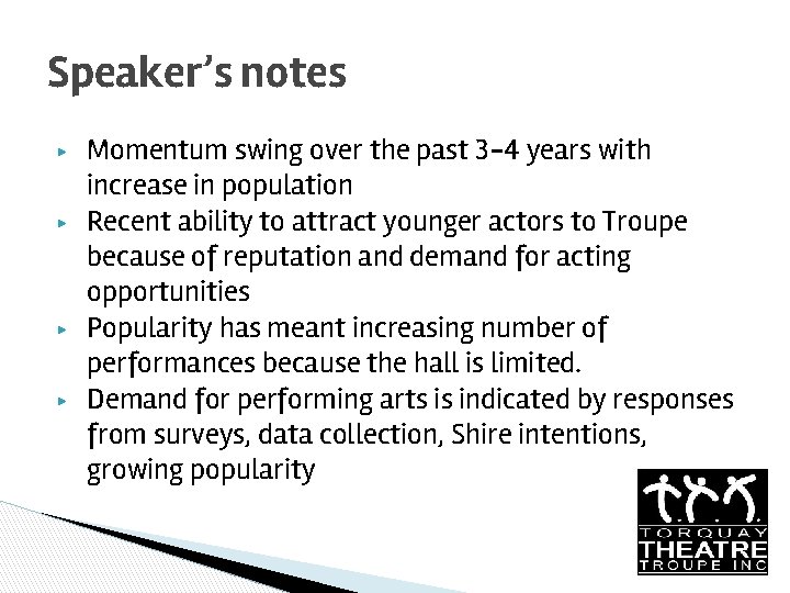 Speaker’s notes ▶ ▶ Momentum swing over the past 3 -4 years with increase