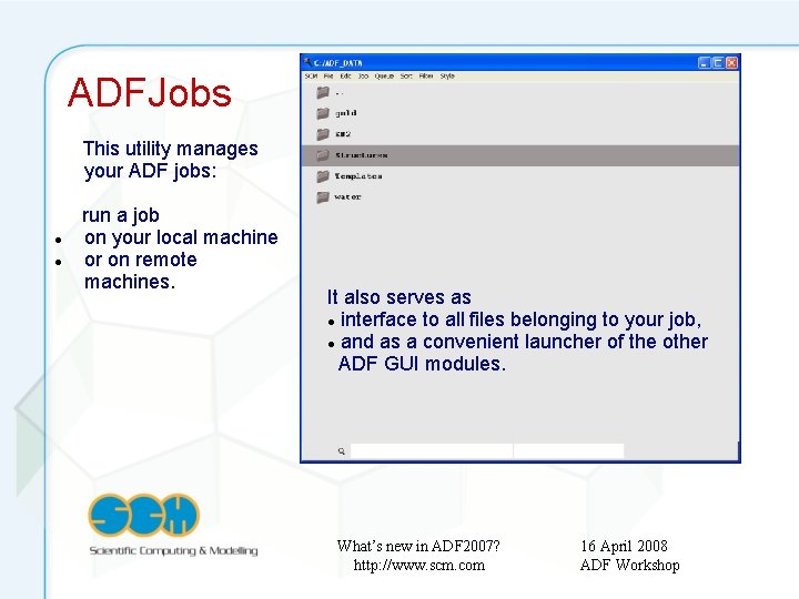 ADFJobs This utility manages your ADF jobs: run a job on your local machine