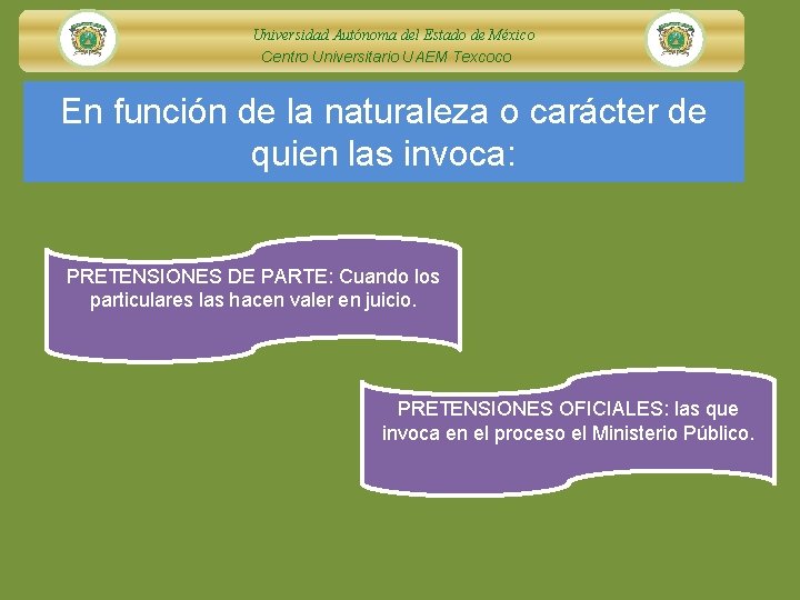 Universidad Autónoma del Estado de México Centro Universitario UAEM Texcoco En función de la