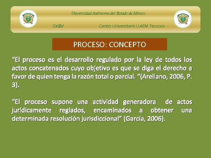 Universidad Autónoma del Estado de México UAEM Centro Universitario UAEM Texcoco PROCESO: CONCEPTO “El