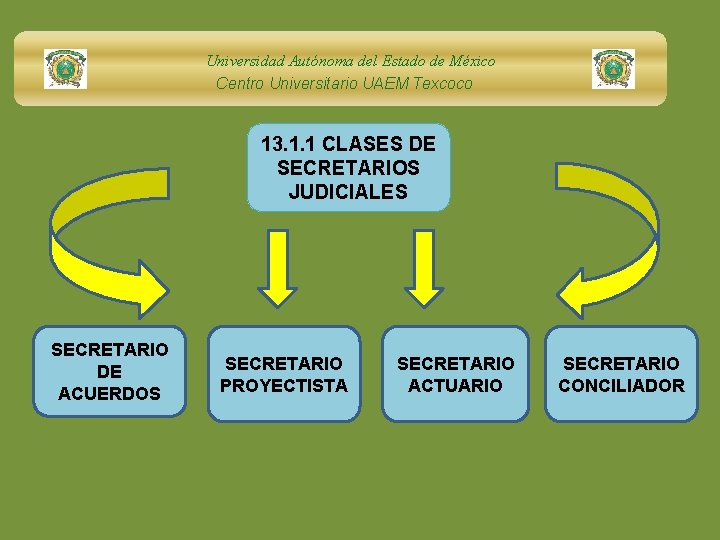 Universidad Autónoma del Estado de México Centro Universitario UAEM Texcoco 13. 1. 1 CLASES