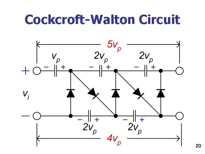 Cockcroft-Walton Circuit 20 