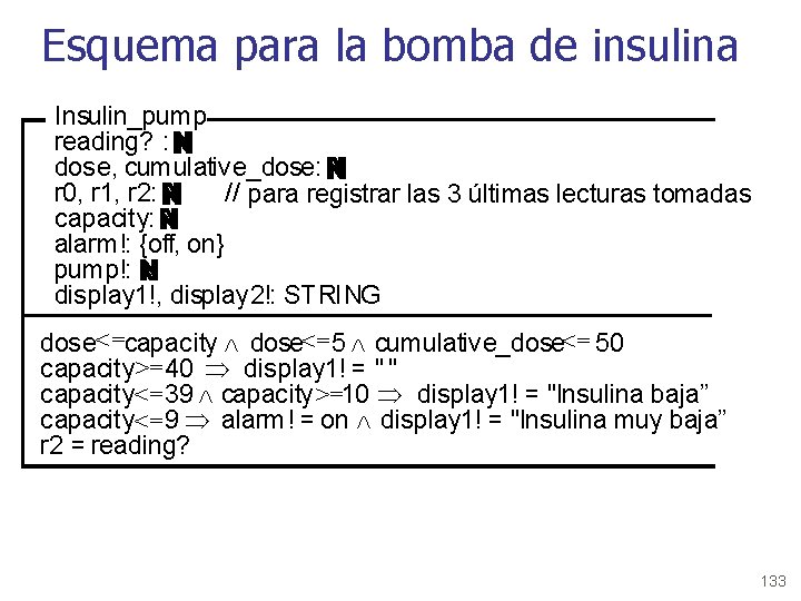 Esquema para la bomba de insulina Insulin_pump reading? : dose, cumulative_dose: r 0, r