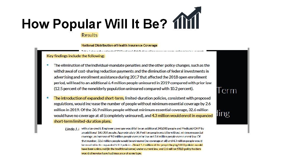 How Popular Will It Be? 