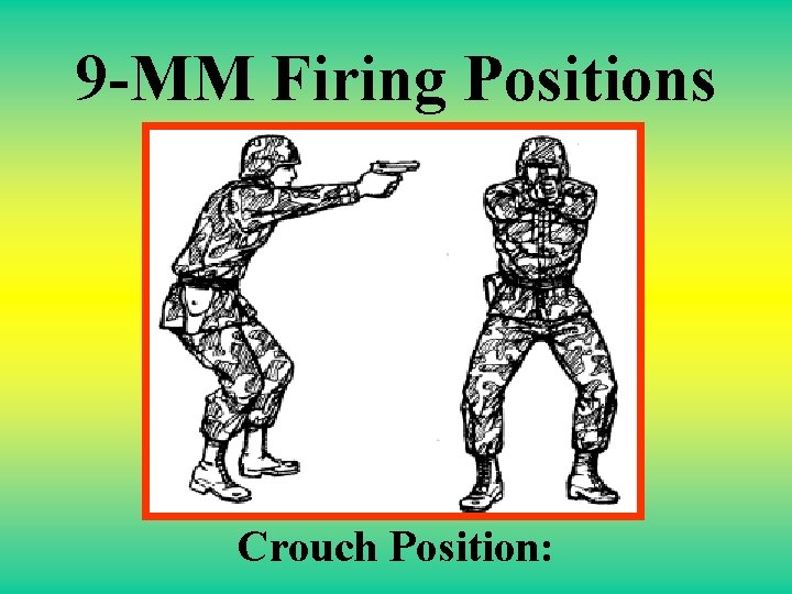 9 -MM Firing Positions Crouch Position: 