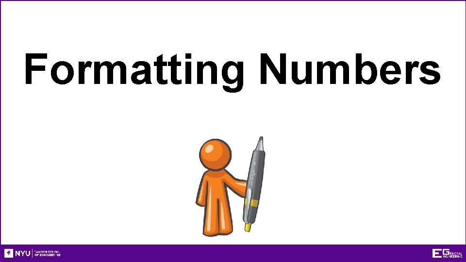 Formatting Numbers 