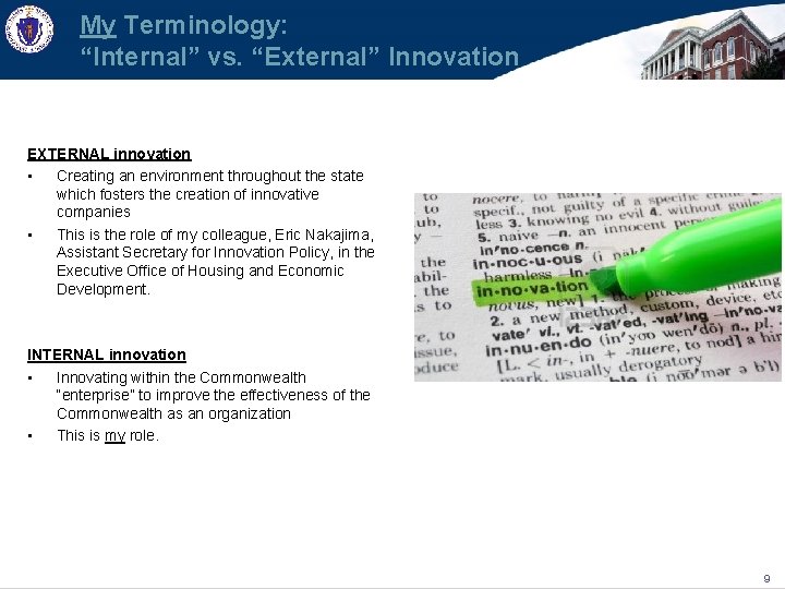 Commonwealth of Massachusetts Tony Parham Government Innovation Officer