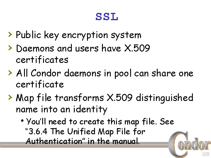 SSL › Public key encryption system › Daemons and users have X. 509 ›