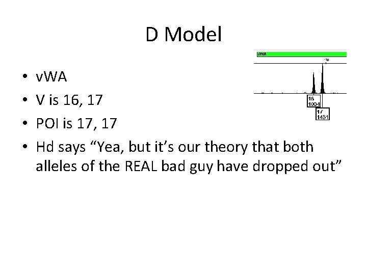 D Model • • v. WA V is 16, 17 POI is 17, 17