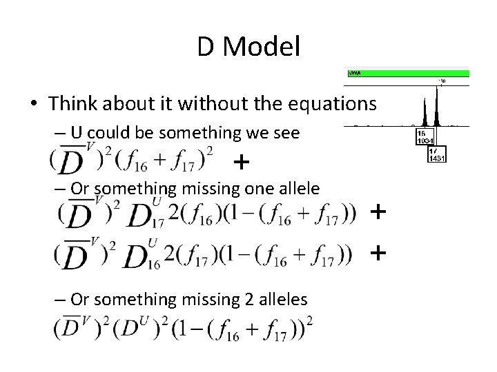 D Model • Think about it without the equations – U could be something