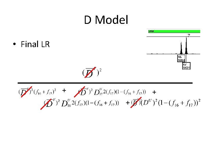 D Model • Final LR + + + 