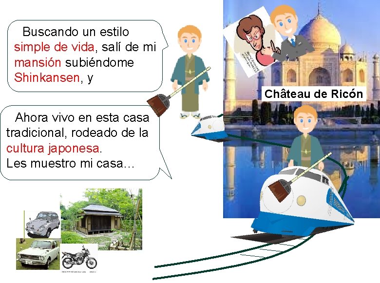 Buscando un estilo simple de vida, salí de mi mansión subiéndome Shinkansen, y Château Buscando un estilo simple de vida, salí de mi mansión subiéndome Shinkansen, y Château