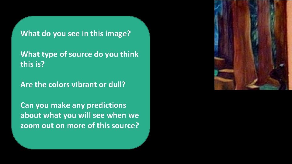 What do you see in this image? What type of source do you think What do you see in this image? What type of source do you think