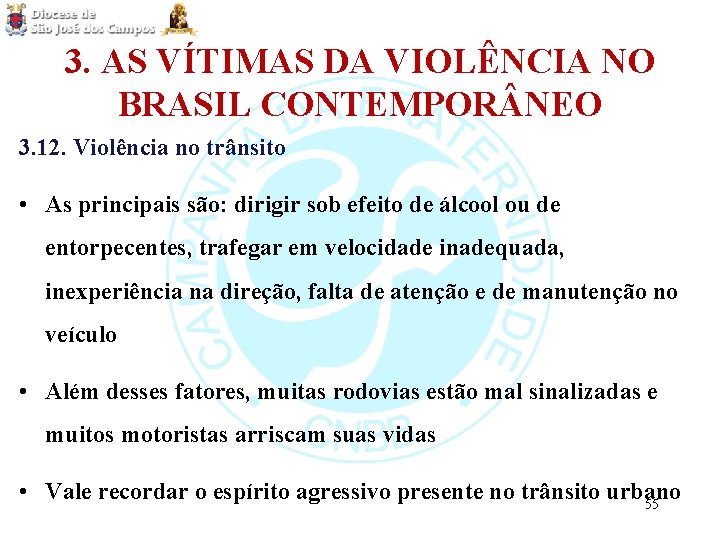 3. AS VÍTIMAS DA VIOLÊNCIA NO BRASIL CONTEMPOR NEO 3. 12. Violência no trânsito