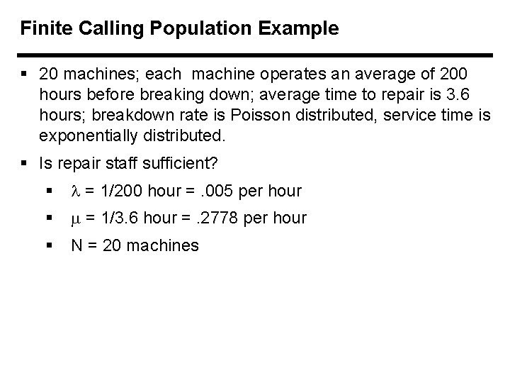 Queuing Systems Chapter 17 Chapter Topics Elements of