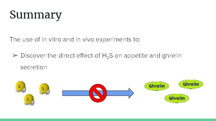 Summary The use of in vitro and in vivo experiments to: ➢ Discover the