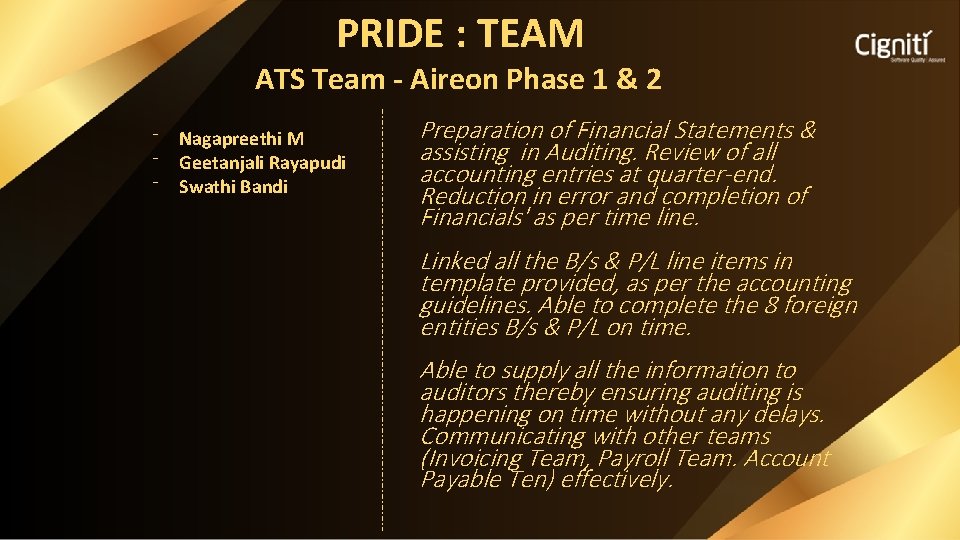 PRIDE : TEAM ATS Team - Aireon Phase 1 & 2 ⁻ Nagapreethi M