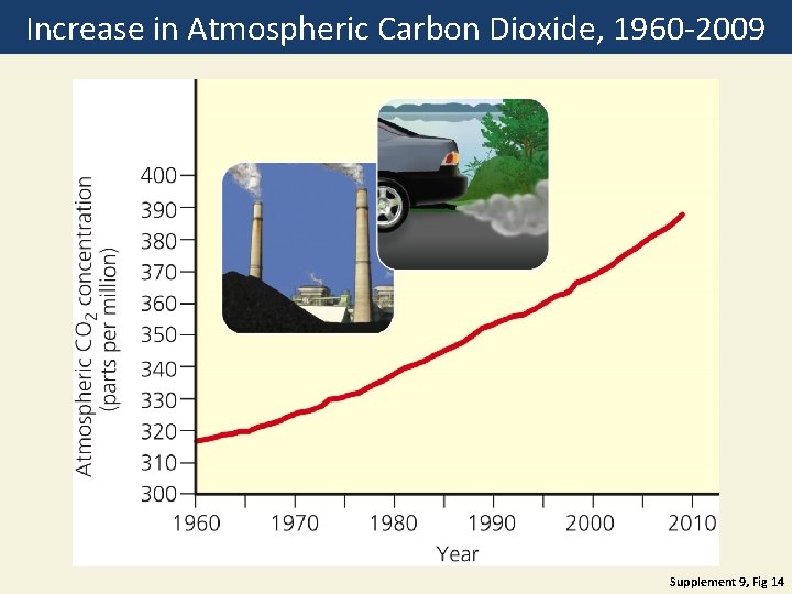 Increase in Atmospheric Carbon Dioxide, 1960 -2009 Supplement 9, Fig 14 