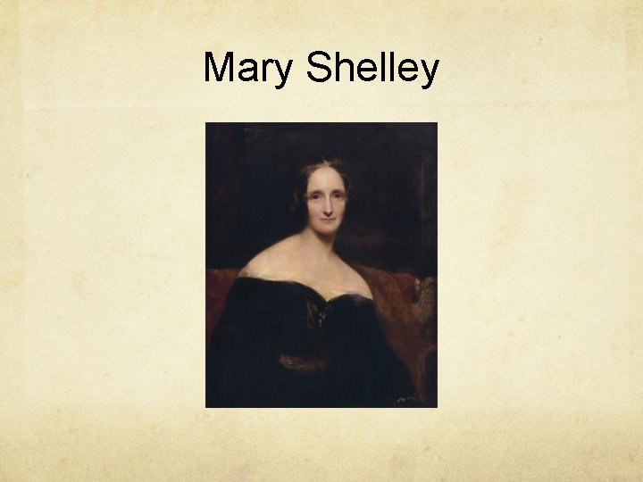 Mary Shelley 