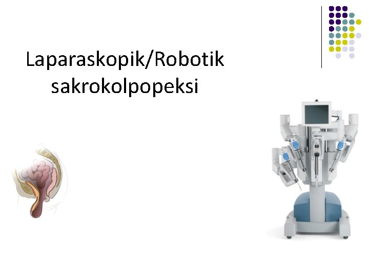 Laparaskopik/Robotik sakrokolpopeksi 