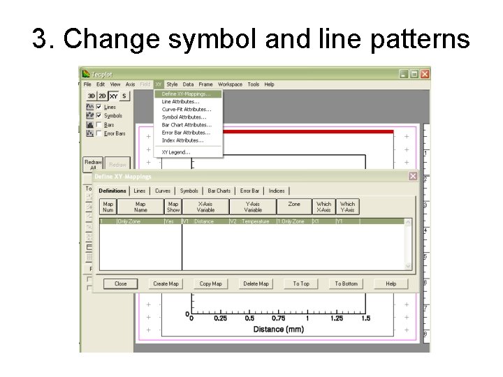 3. Change symbol and line patterns 3. Change symbol and line patterns