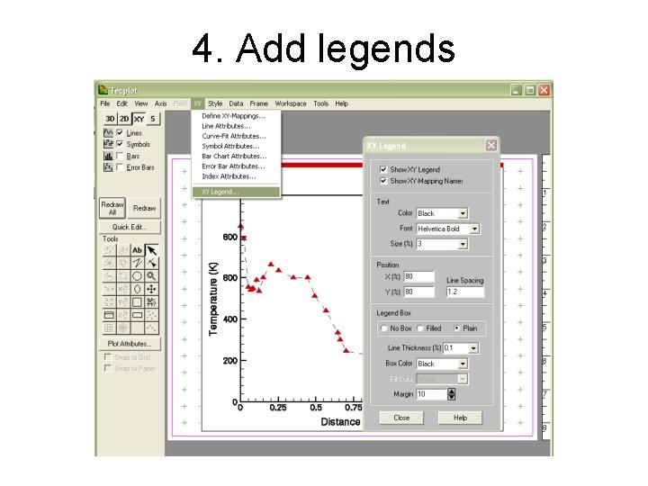 4. Add legends 4. Add legends
