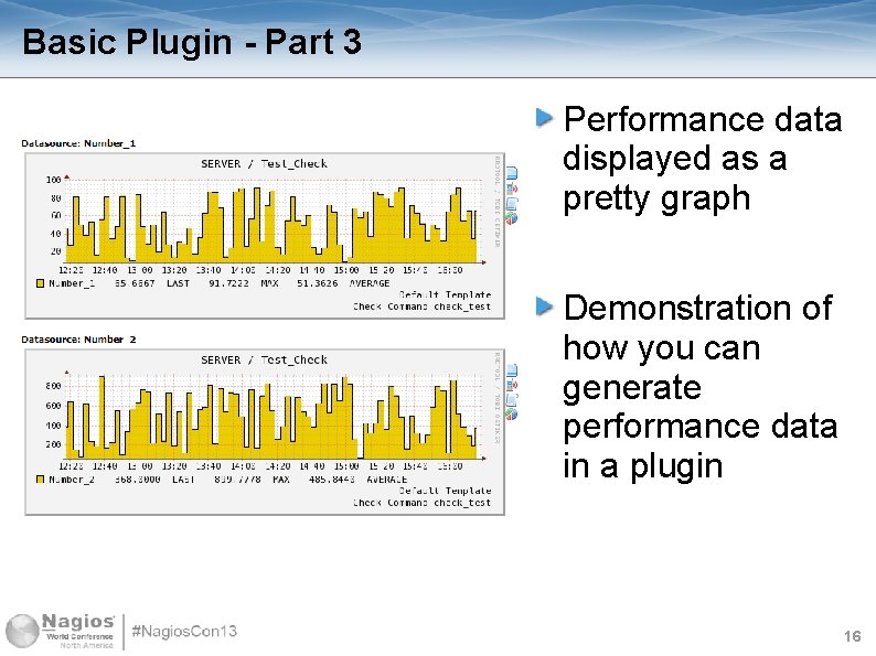 Basic Plugin - Part 3 Performance data displayed as a pretty graph Demonstration of