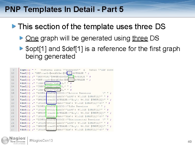 PNP Templates In Detail - Part 5 This section of the template uses three