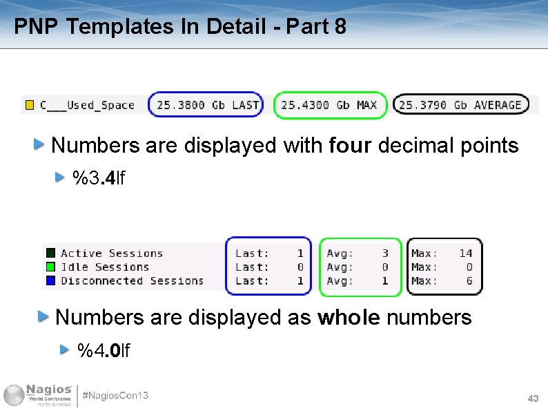 PNP Templates In Detail - Part 8 Numbers are displayed with four decimal points
