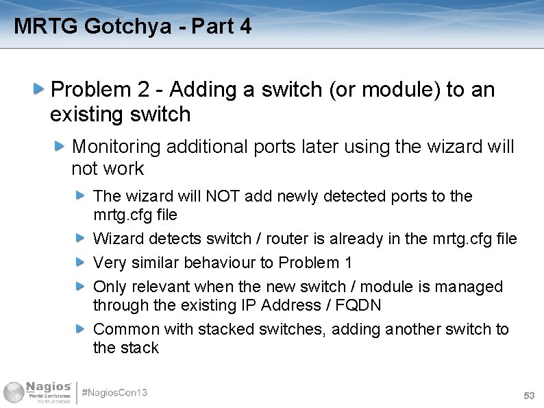 MRTG Gotchya - Part 4 Problem 2 - Adding a switch (or module) to