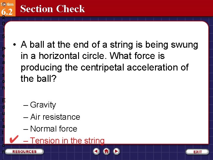 Section © Section Check 6. 2 2 0 1 5 P e a r