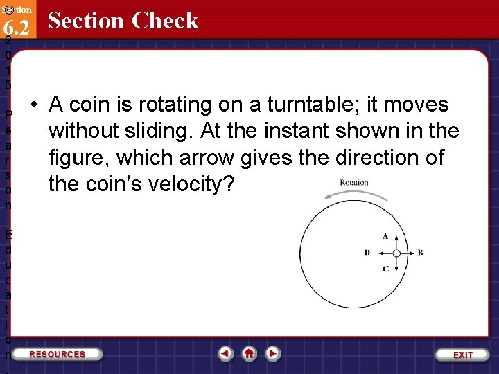 Section © Section Check 6. 2 2 0 1 5 P e a r