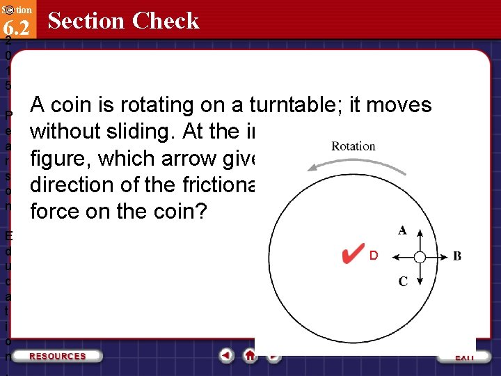 Section © Section Check 6. 2 2 0 1 5 P e a r